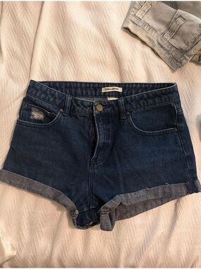 Billabong Dark Blue Denim Cuffed Women’s Shorts